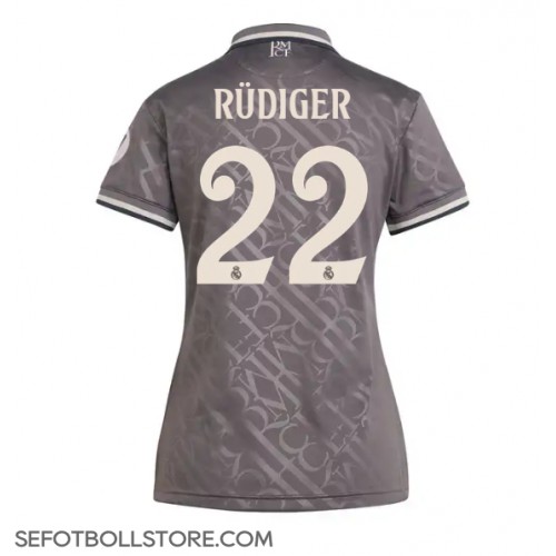 Real Madrid Antonio Rudiger #22 Replika Tredje Tröja Dam 2024-25 Kortärmad